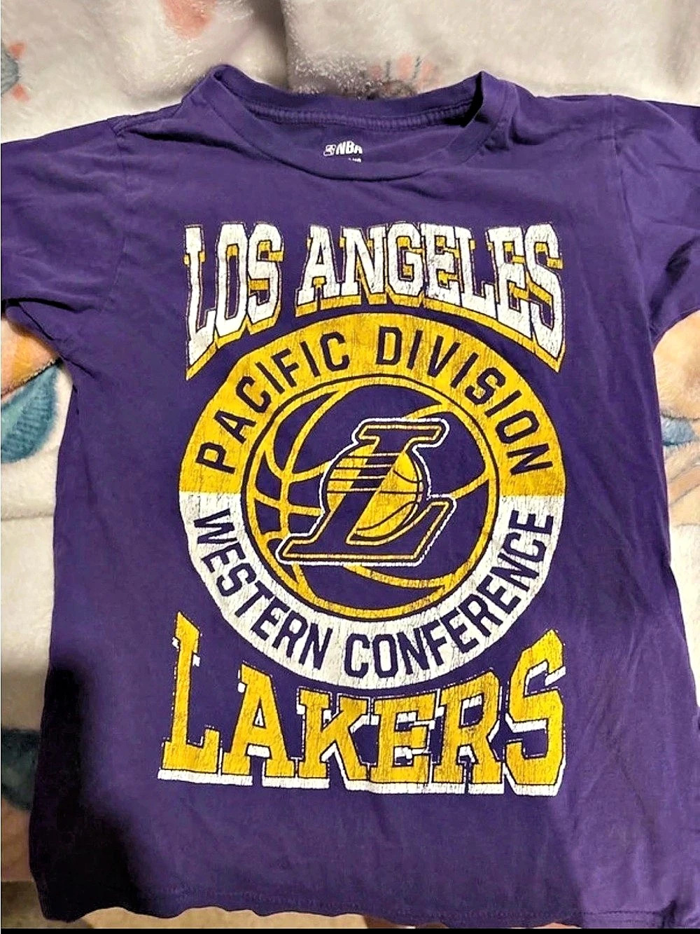 NBA Los Angeles Lakers Pacific Division Western Conference graphic tee Boys